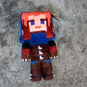 Minecraft legends Ranger Pillow plush Video Game 19 Inch Stuffed MoJang New Blue